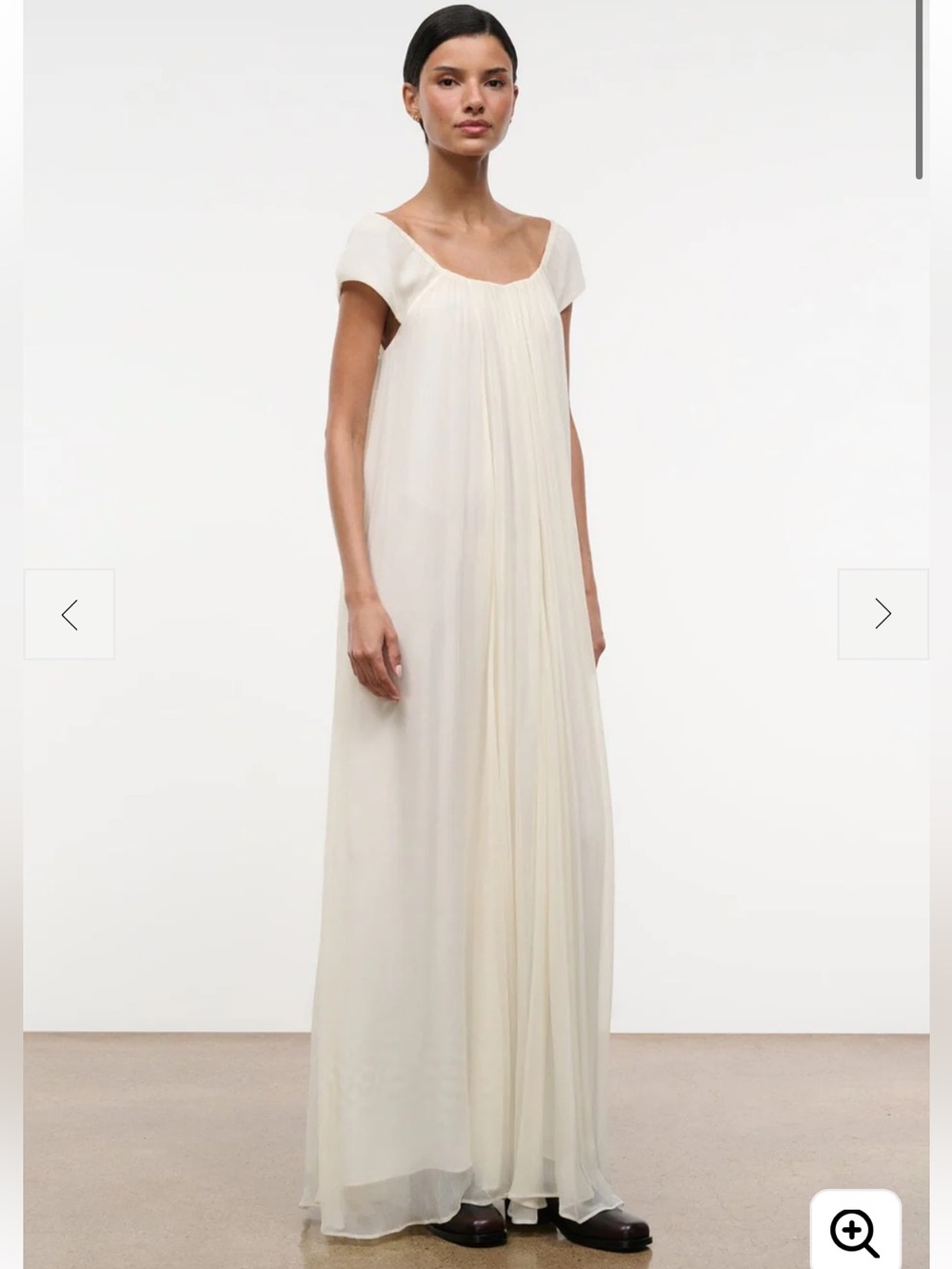 Staud Leda Dress Ivory - Picture 2 of 4